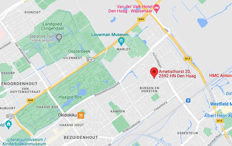 Google Maps screenshot van BBTV kantoor in Den Haag